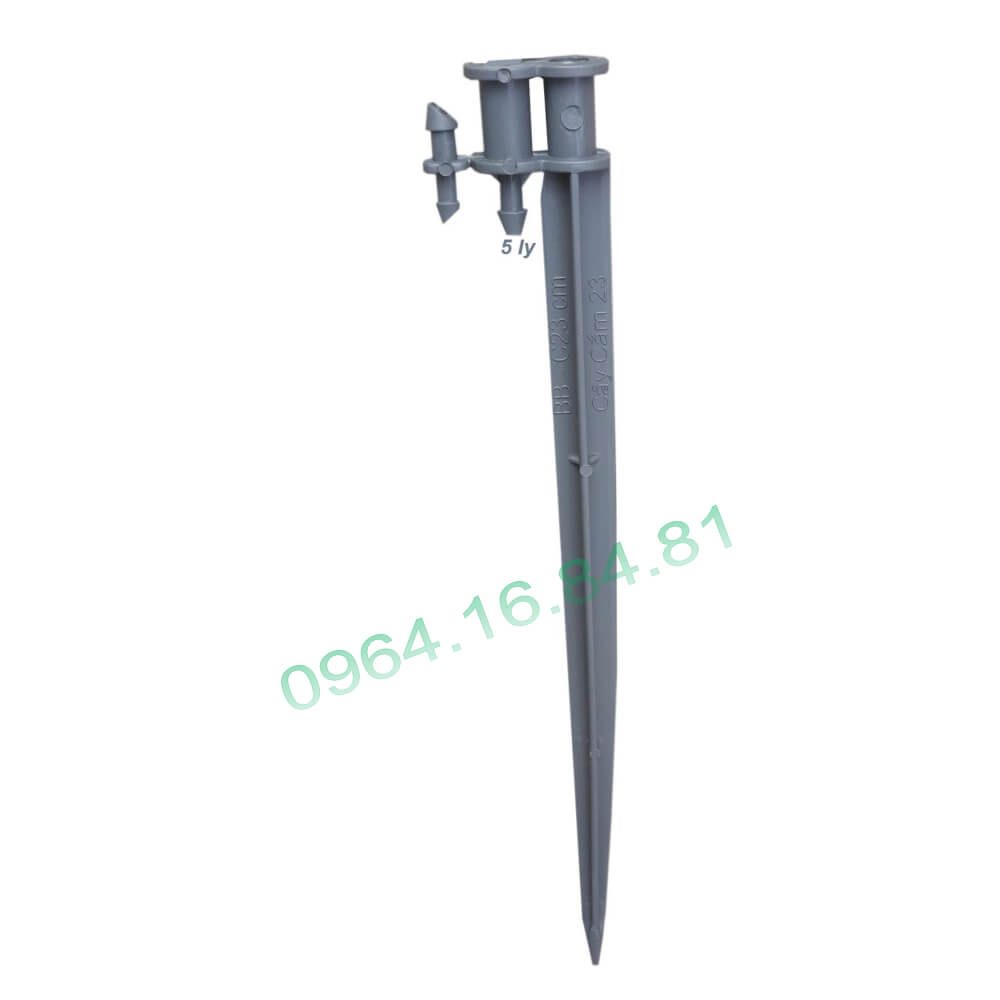 Cây cắm béc bọ 23cm màu xám - VCCV23