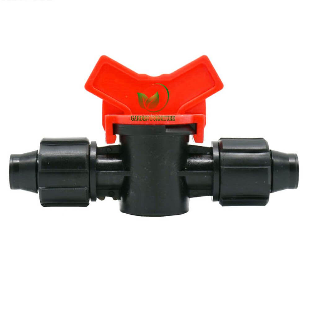 Van khóa ống 16mm 2 đầu ren chốt - VVK108