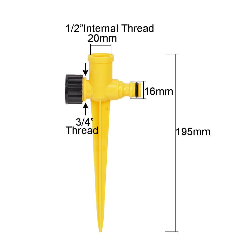 Chân cắm vòi tưới ren 1/2"